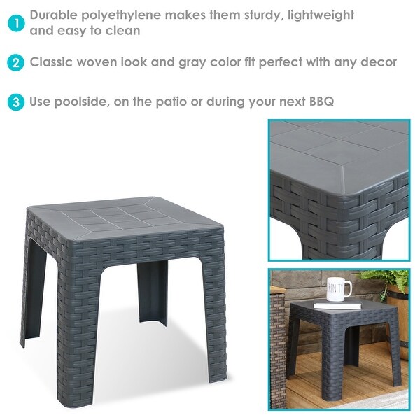 Sunnydaze Patio Side Table