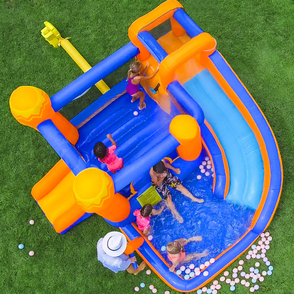 MultiEase Inflatable Kids Water Slide Park Bounce Splash Pool Patio