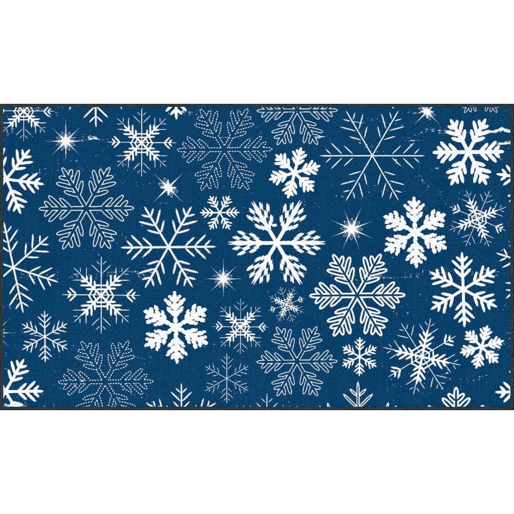 Mohawk Prismatic Snowflakes Kitchen Mat