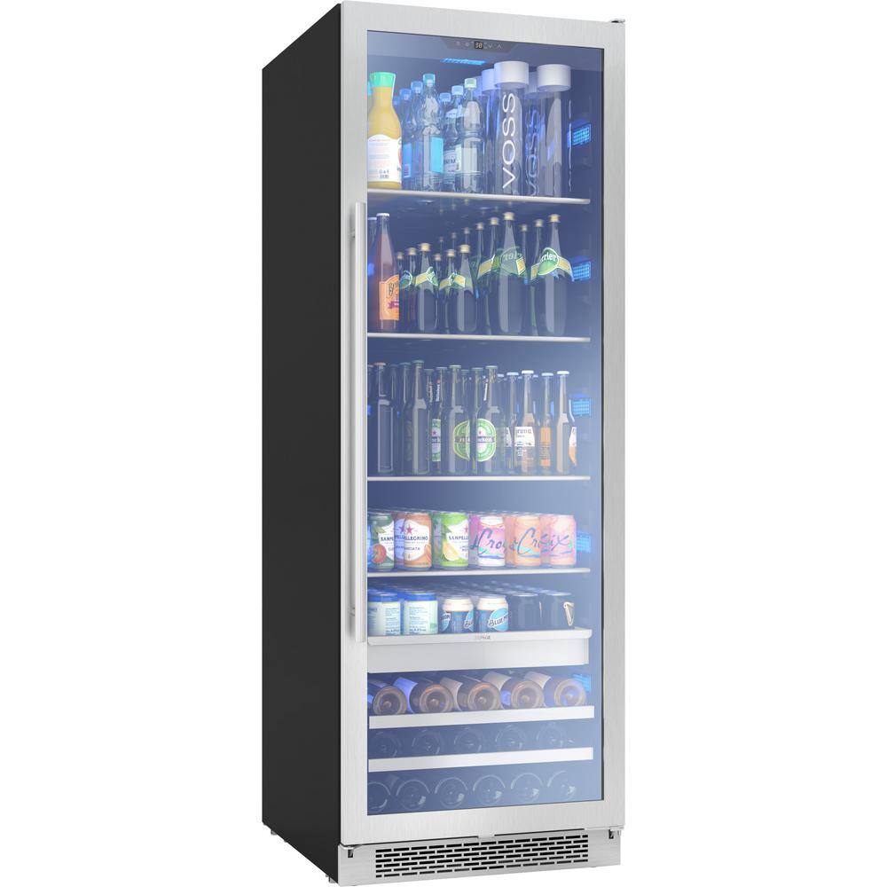 Zephyr Presrv 24 in. 19-Bottle Wine and 266-Can Single Zone Full Size Beverage Cooler PRB24F01AG