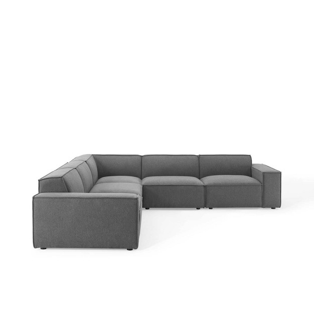 5pc Restore L Shaped Sectional Sofa Modway