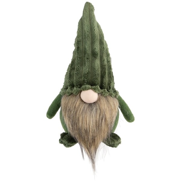 12 Green Plush Christmas Gnome Decoration