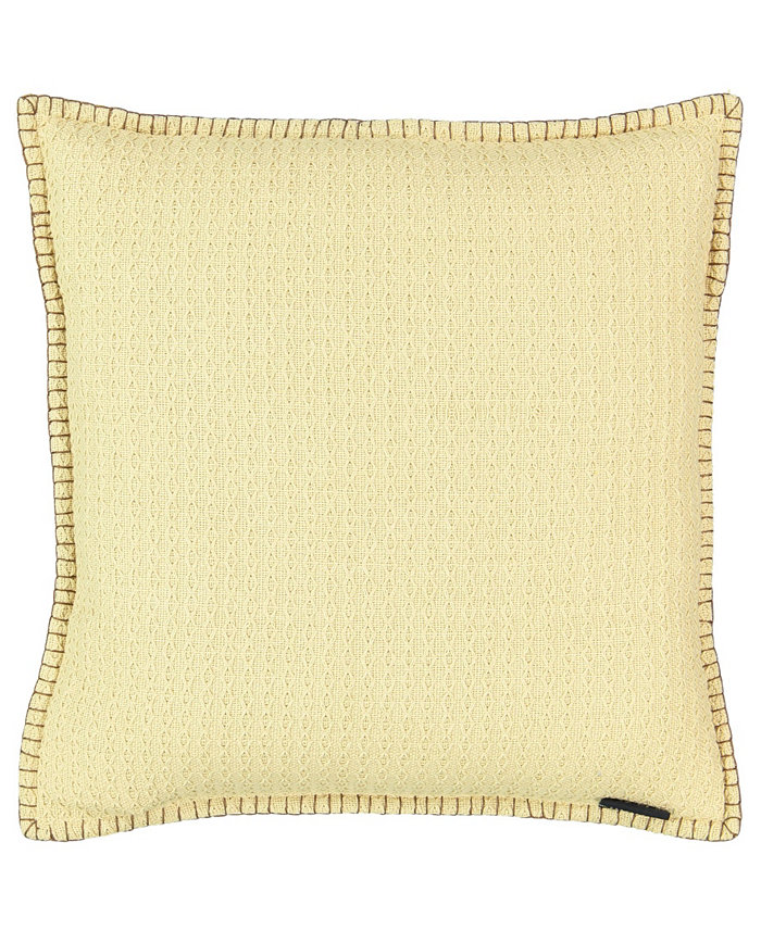 Mod Lifestyles Diamond Texture Lumbar Pillow with Whipstitch， 20 x 20