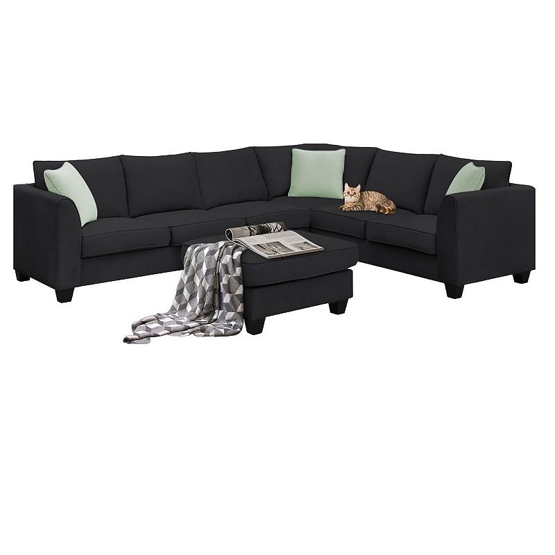 F.c Design Sectional Sofa Couches Living Room Sets 7 Seats Modular Sectional Sofa With Ottoman