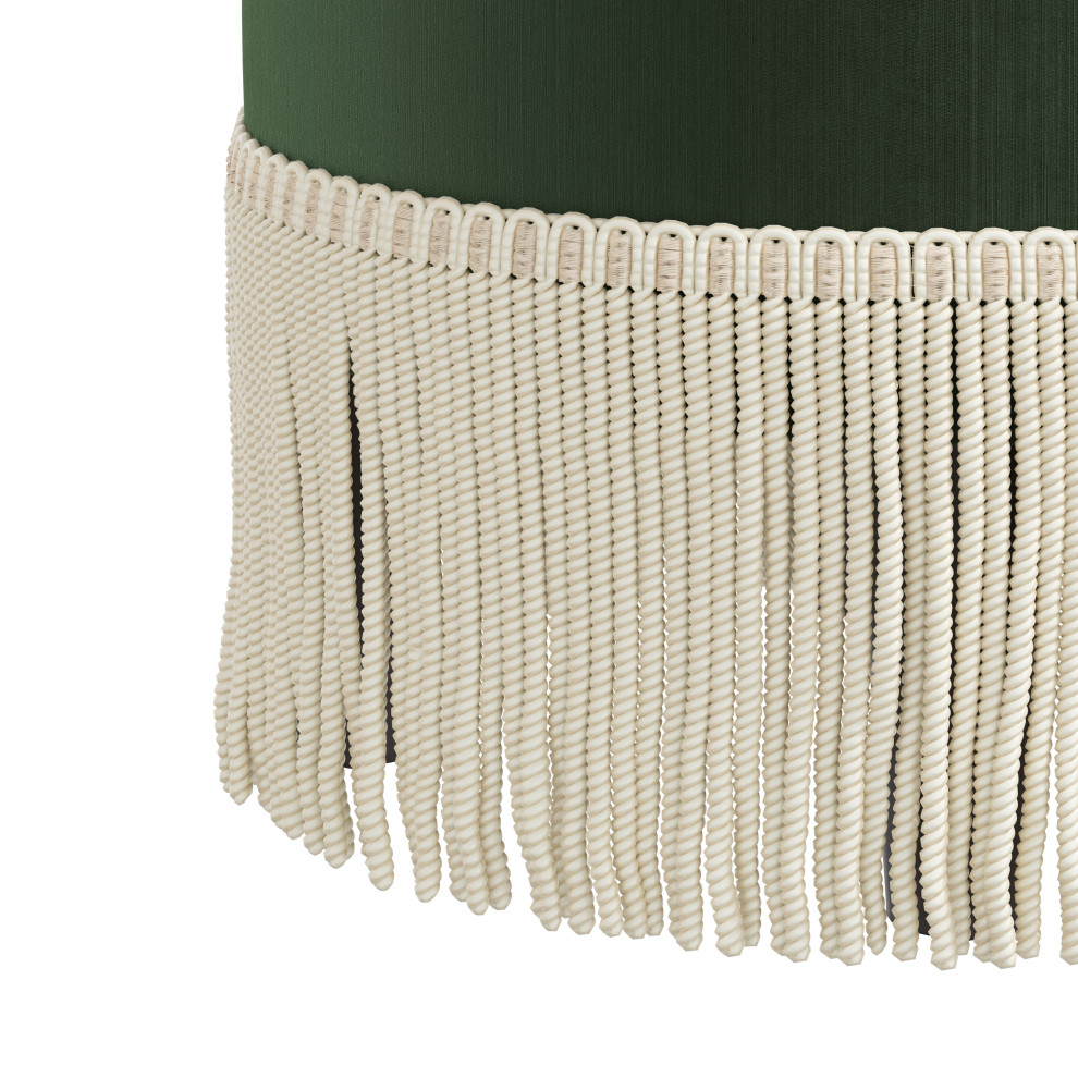 Fringe Ottoman  Titan   Contemporary   Footstools And Ottomans   by Skyline Furniture Mfg Inc  Houzz