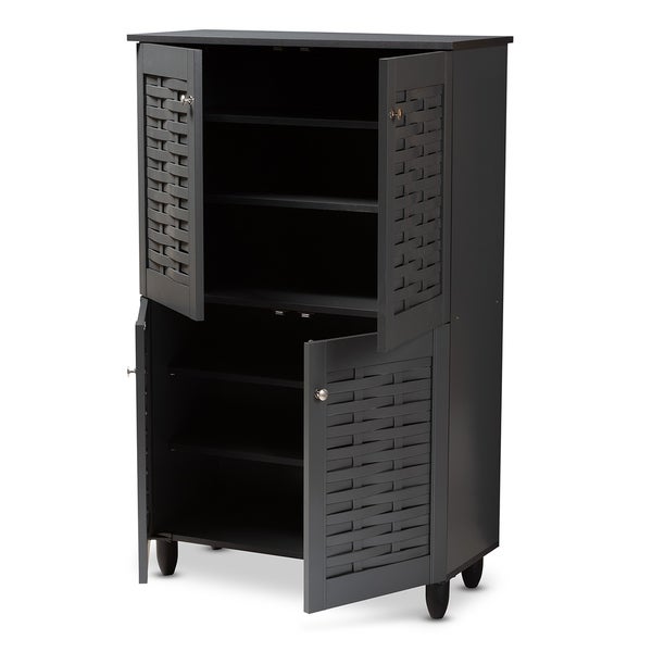 Contemporary Shoe Storage Cabinet - - 26396255