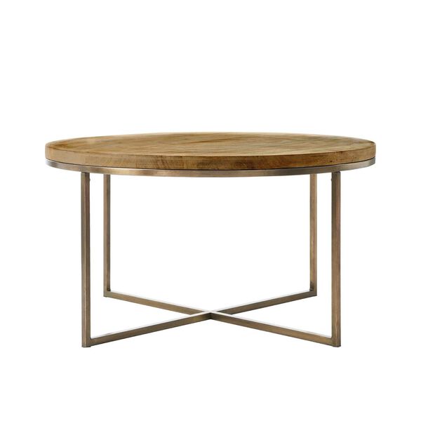 Liana Natural and Antique Brass Coffee Table