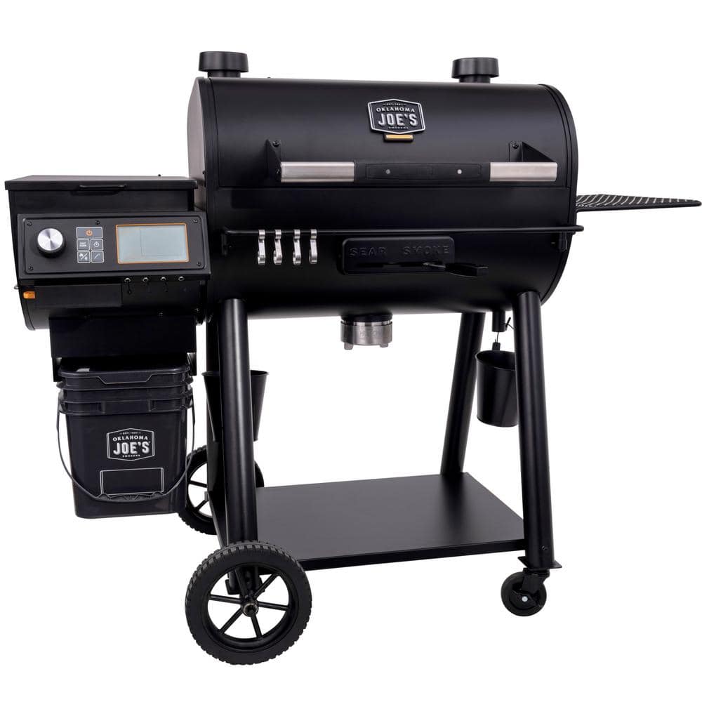 OKLAHOMA JOE'S Rider 900 DLX Pellet Grill and Smoker in Black with 906 sq. in. Cooking Space 22202149