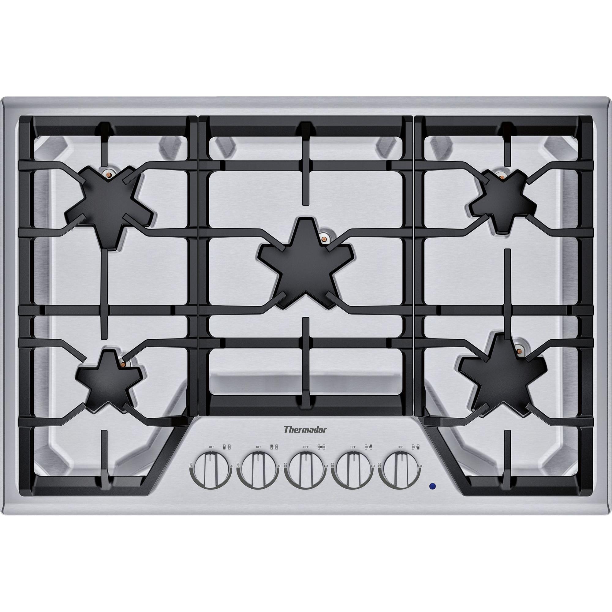 Thermador 30-inch Built-in Gas Cooktop with Patented Star® Burners SGS305TS