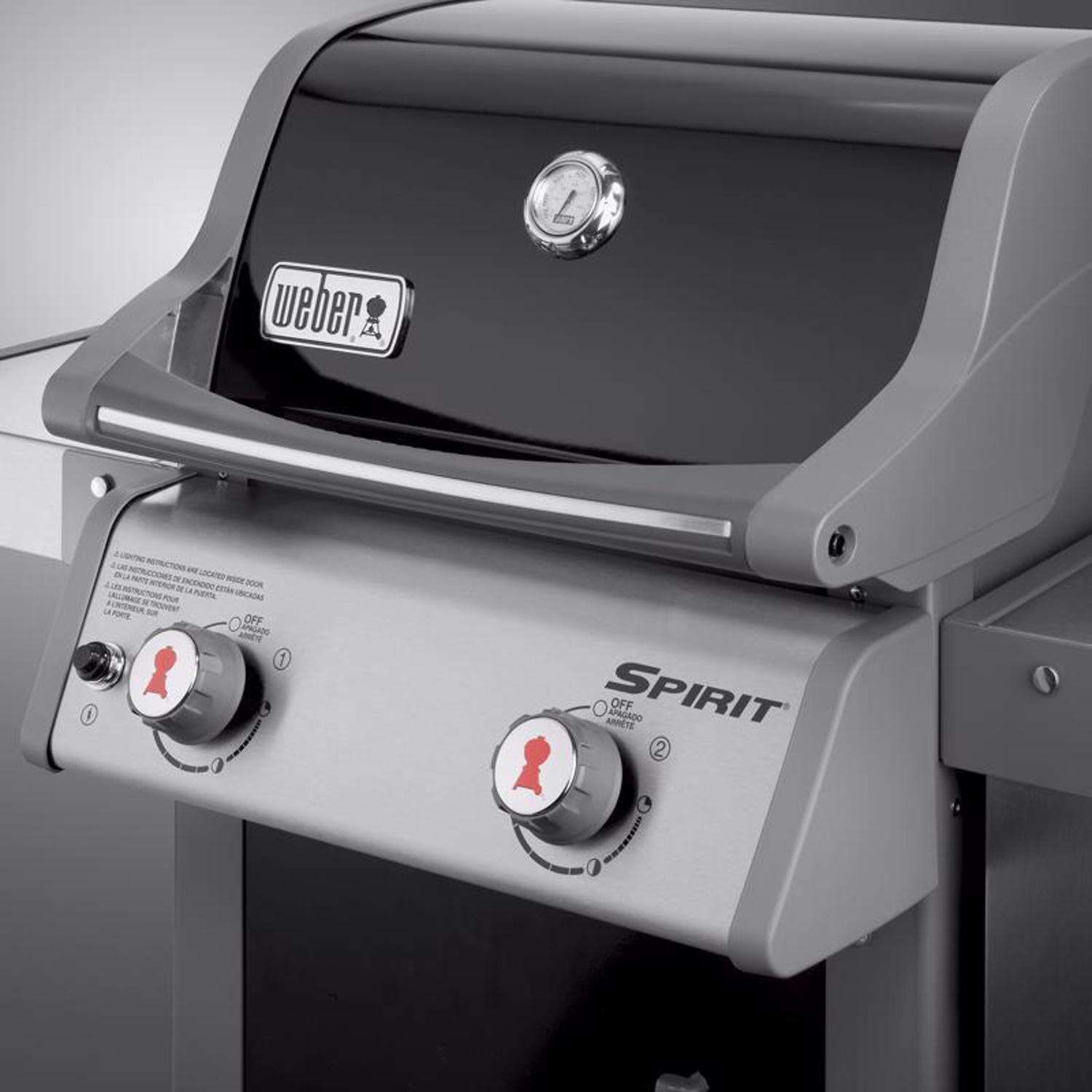 Weber Spirit E-210 2-Burner Propane Gas Grill， Black