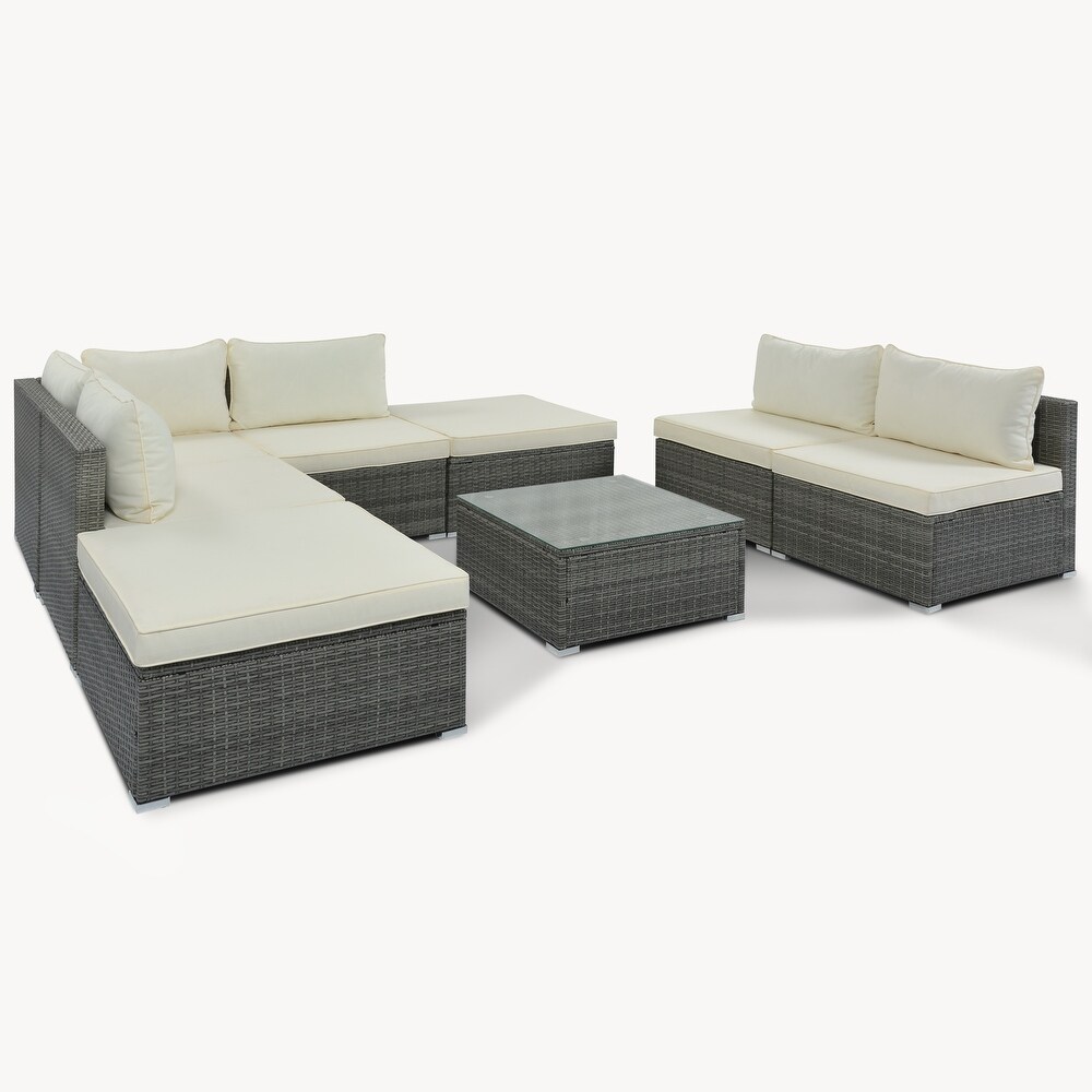 8 Pieces Outdoor Patio Furniture Sets