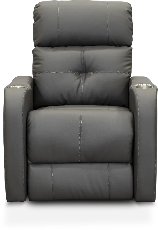 HTS Graphite Gray Power Theater Recliner