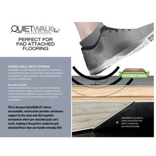 QuietWalk 360 sq. ft. x 6 ft. x 60 ft. x 1.4 mm Acoustical Underlayment with Vapor Barrier for All Vinyl Plank Flooring QWLV360