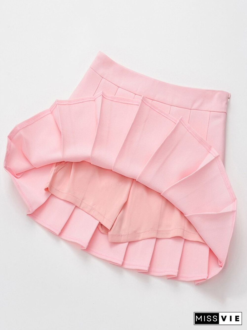 New Spring High Waist Ball Pleated Skirts Harajuku Denim Skirts Solid A-line Sailor Skirt Japanese School Uniform