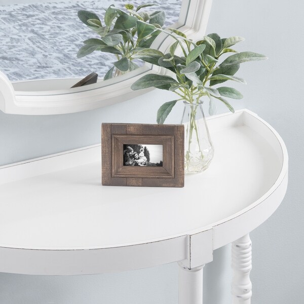 Kate and Laurel Bellport Wood Console Table with Shelf