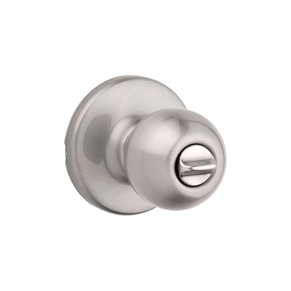 Satin Nickel Bed/Bath Polo Privacy Door Knob Set