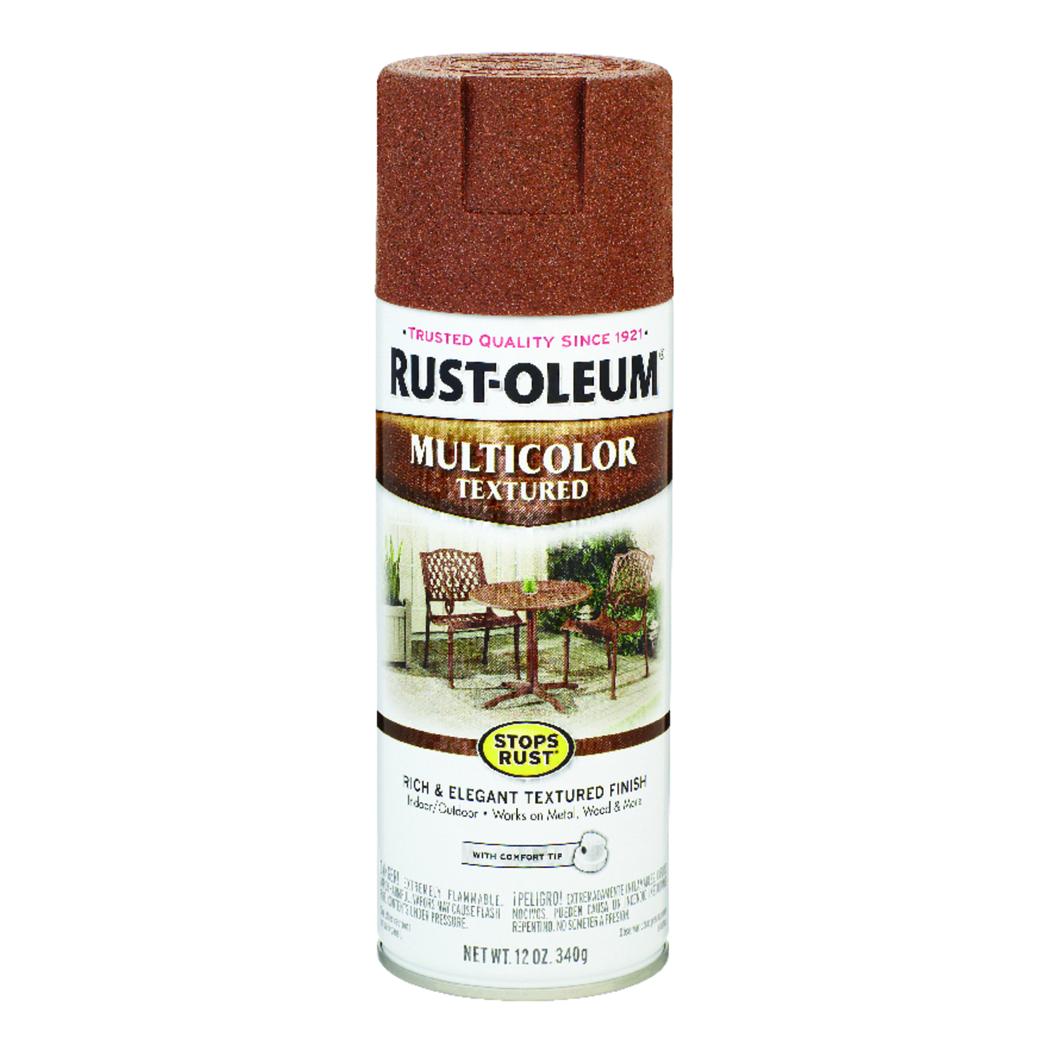 Rust-Oleum Stops Rust MultiColor Textured Rustic Umber Spray Paint 12 oz