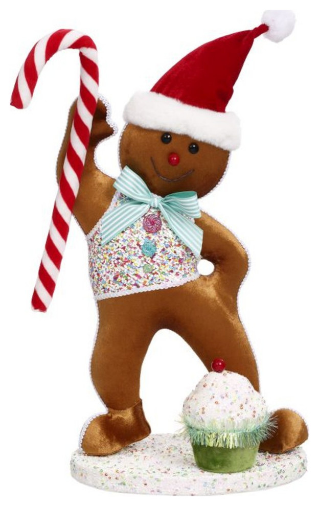 Mark Roberts 2020 Collection Sprinkle Gingerbread 15.5 quotFigurine   Contemporary   Holiday Accents And Figurines   by Silver  ampCrystal Gallery  Houzz