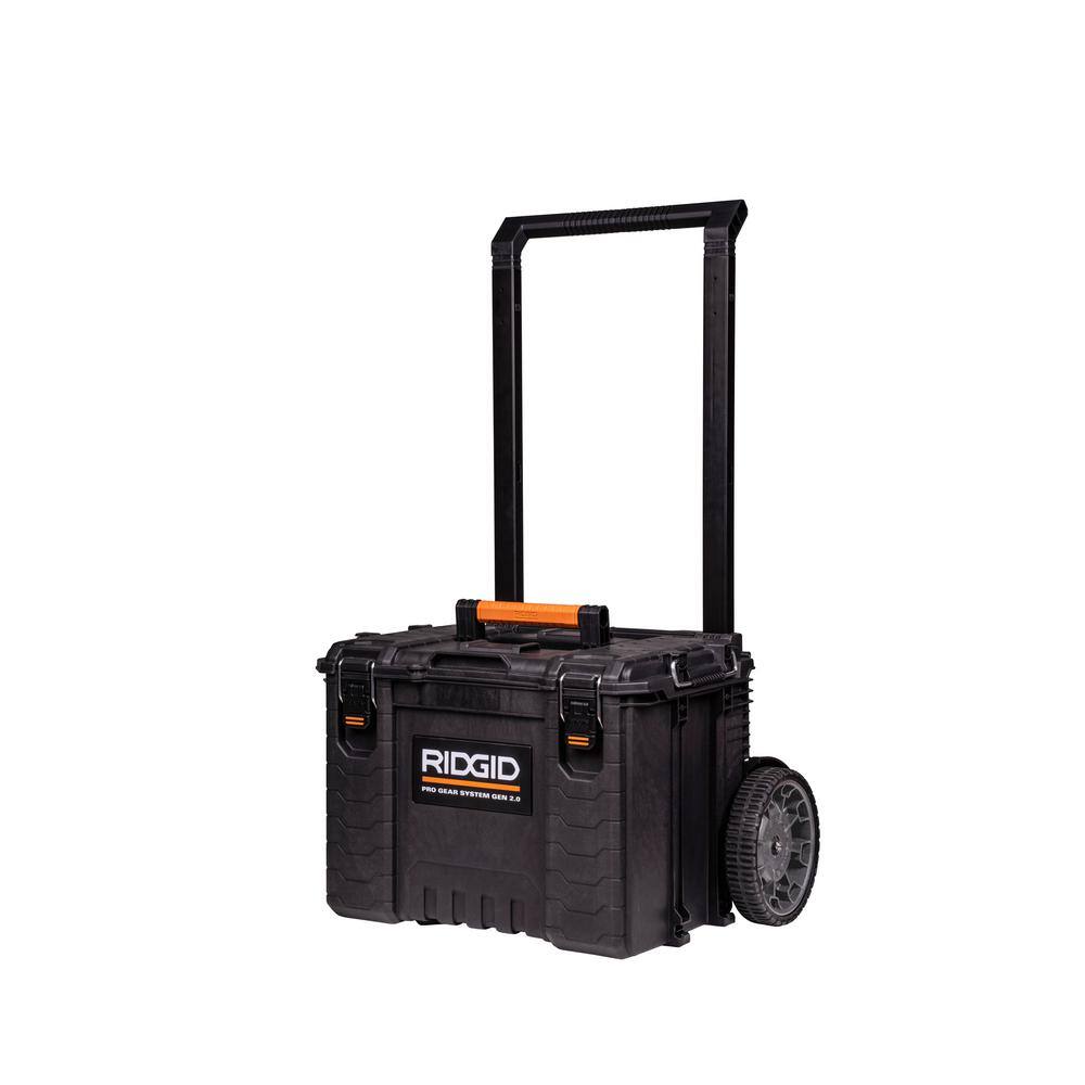 RIDGID 2.0 Pro Gear System 25 in. All Terrain Rolling Tool Cart 254065