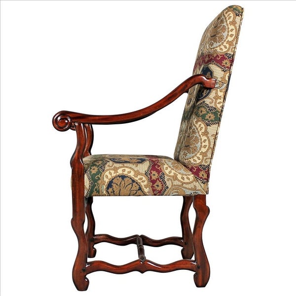 Design Toscano Chateau DuMonde Coat of Arms Dining Arm Chair