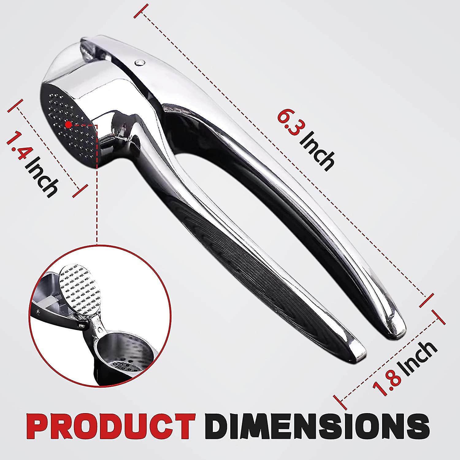 Garlic Press， Heavy Duty Garlic Mincer Ginger Press， Garlic Press Mincer