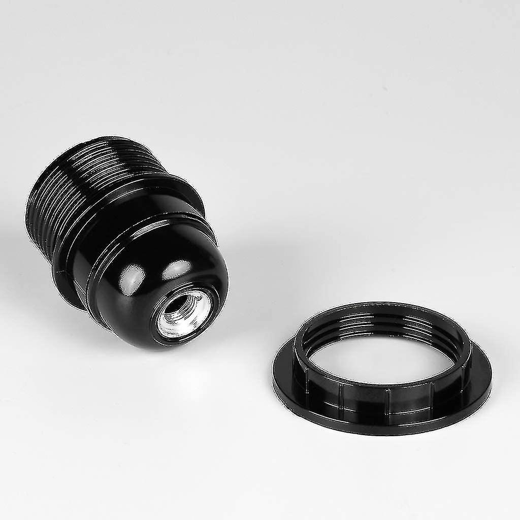 Black E27 Screw Socket - 2x E27 Lamp Socket Plastic Ring - E27 Bulb Socket - E27 Bulb Socket Holder-e27 Bulb Socket