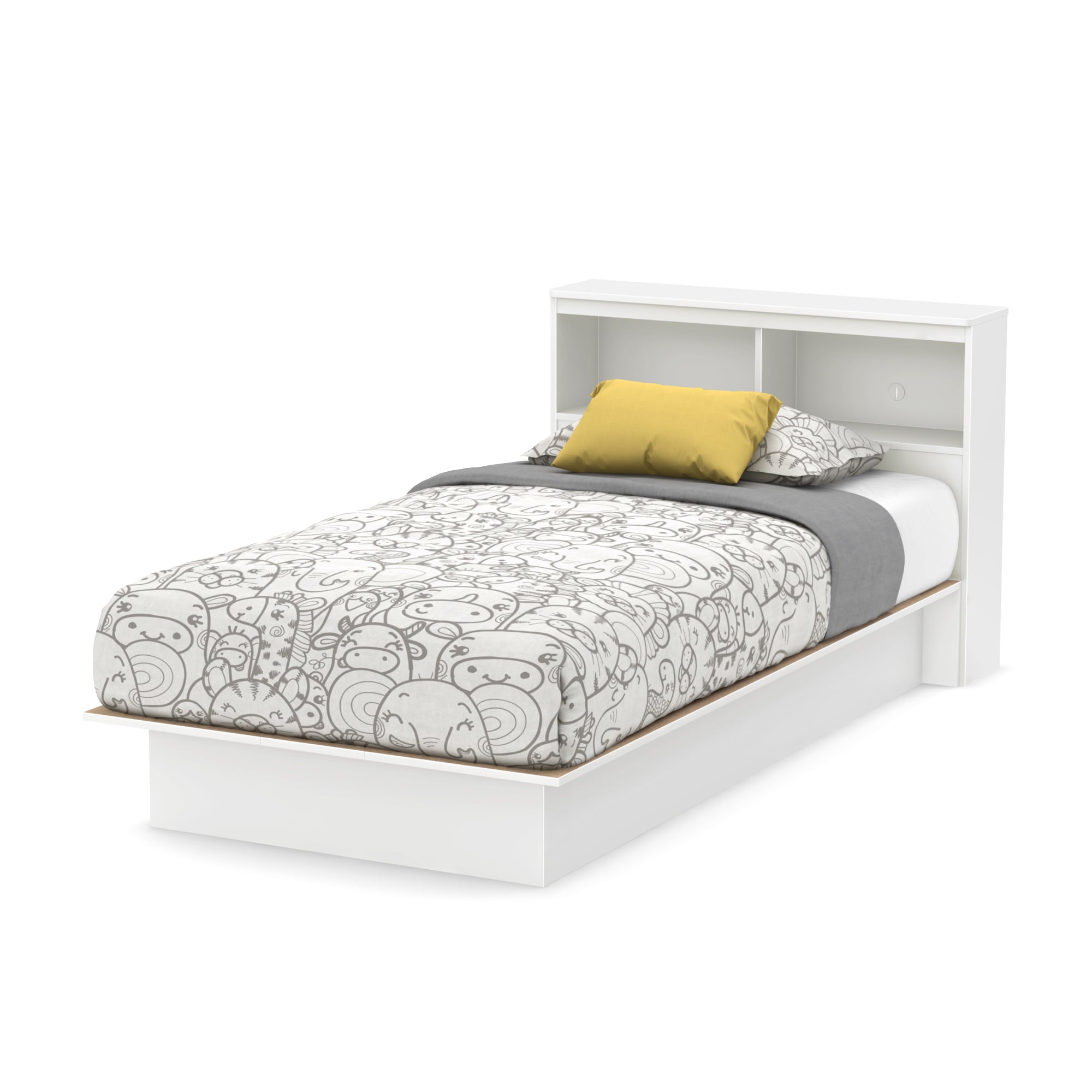 South Shore Smart Basics Twin Platform Bed, 39'', Multiple Finishes