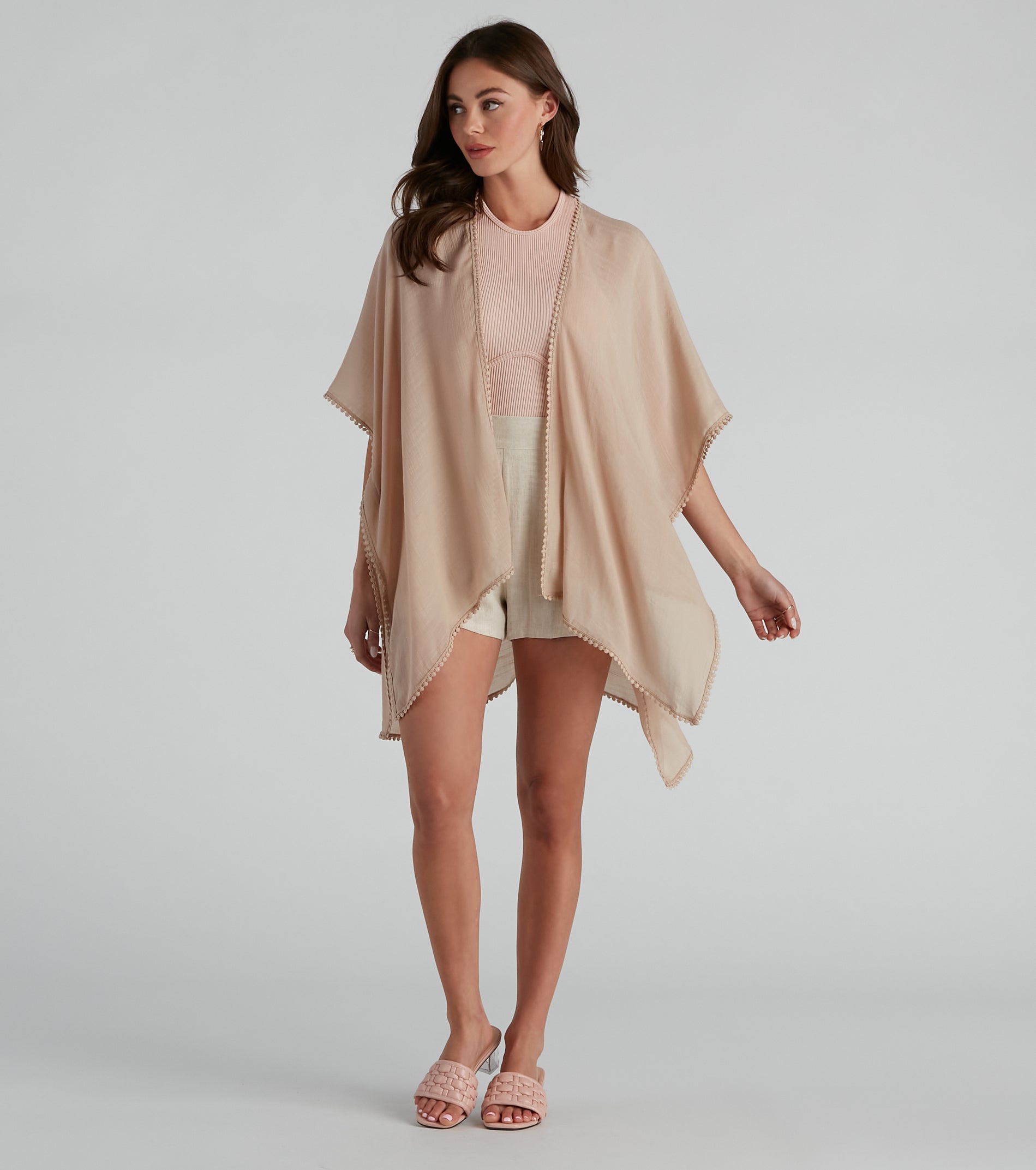 Coastal Chic Woven Kimono