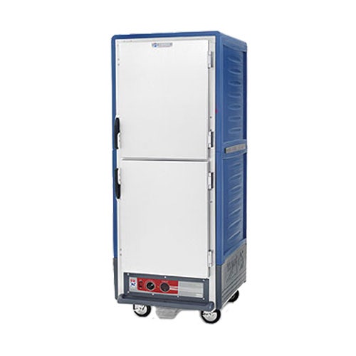 Metro C539-CLDC-U - C5 3 Series Heated Holding/Proofing Cabinet， Lower Wattage， Mobile， Full Height， Insulated， Solid Door， Blue