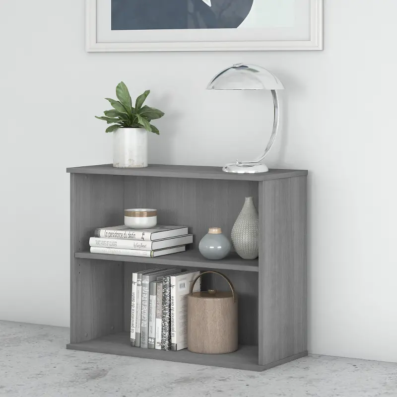 Bush Business Platinum Gray Bookcase