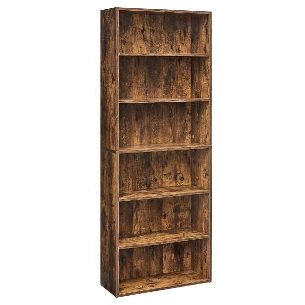 Vasagle Bookshelf 5 6 tier Open Bookcase With Adjustable Storage Shelves Floor Standing Unit