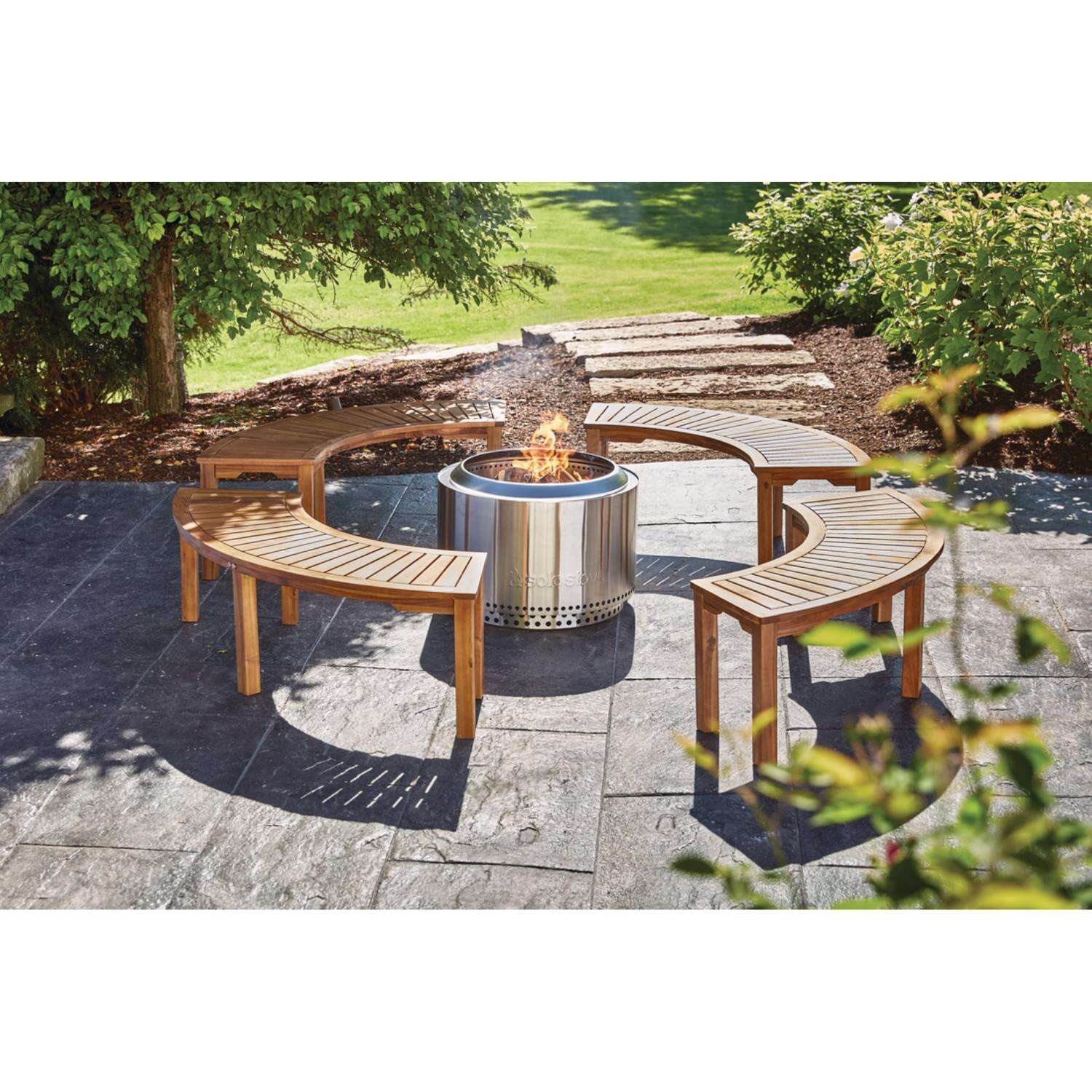 Solo Stove Yukon 27 in. W Stainless Steel Round Wood Fire Pit with Stand