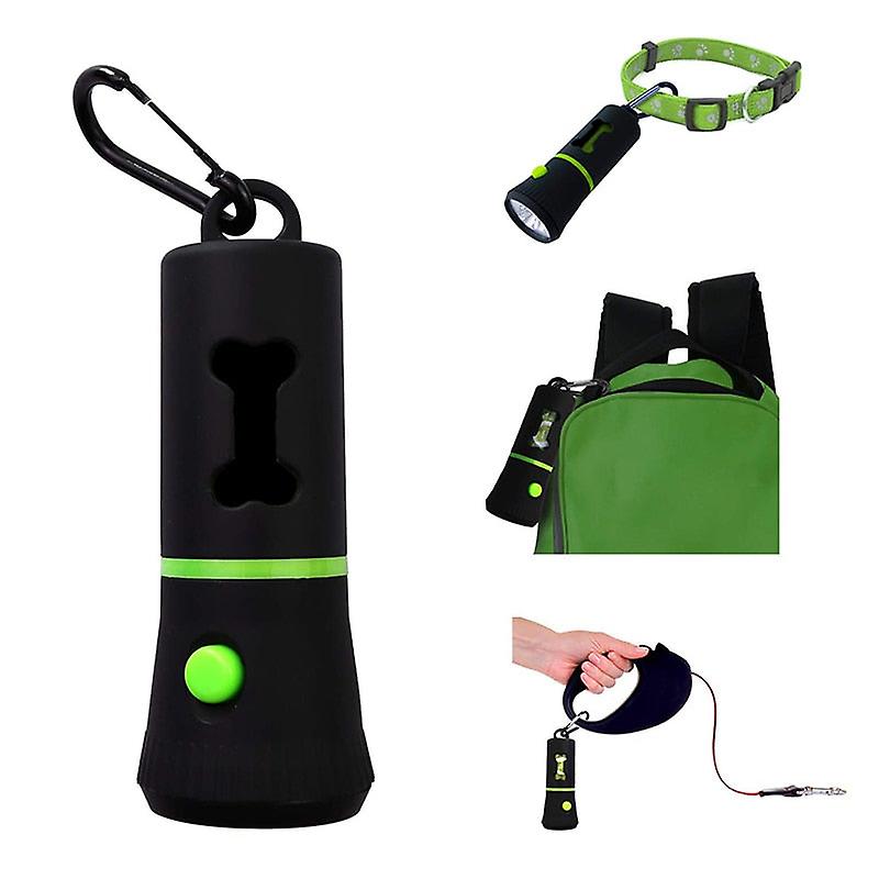 Led light dog poop bag holders