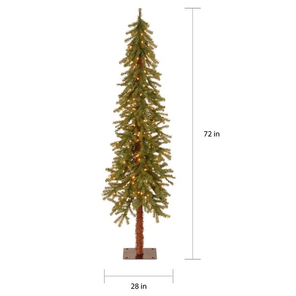 National Tree Company 6 ft. Hickory Cedar Tree with 200 Clear Lights