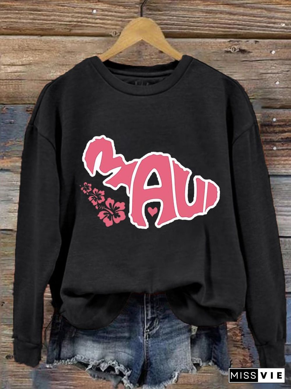 Women's Maui Strong Print Sweatshirt