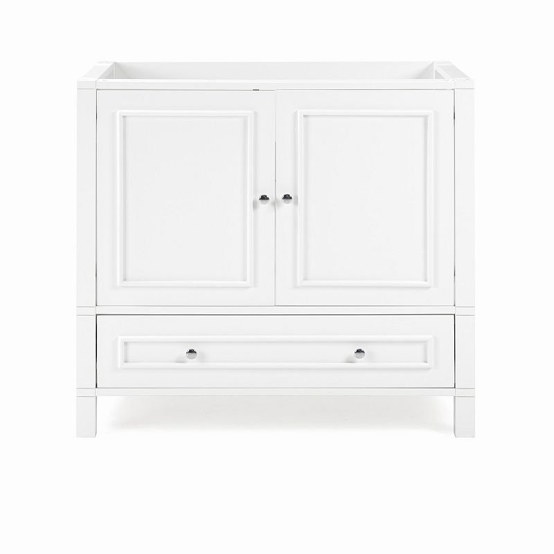 Alaterre Furniture Williamsburg White Vanity Cabinet