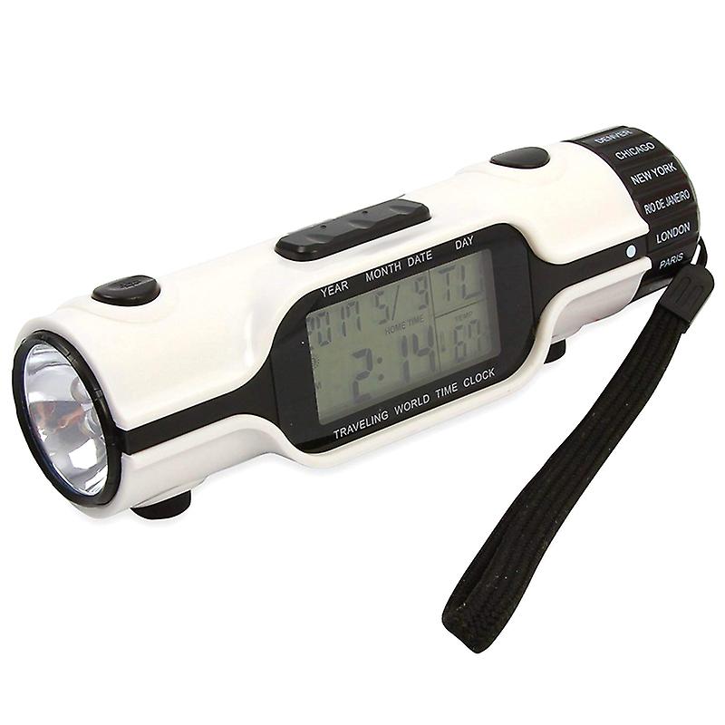 1 Pcs Electronic Digital Led Alarm Clock Flashlight Perpetual Calendar Multifunction For Travel