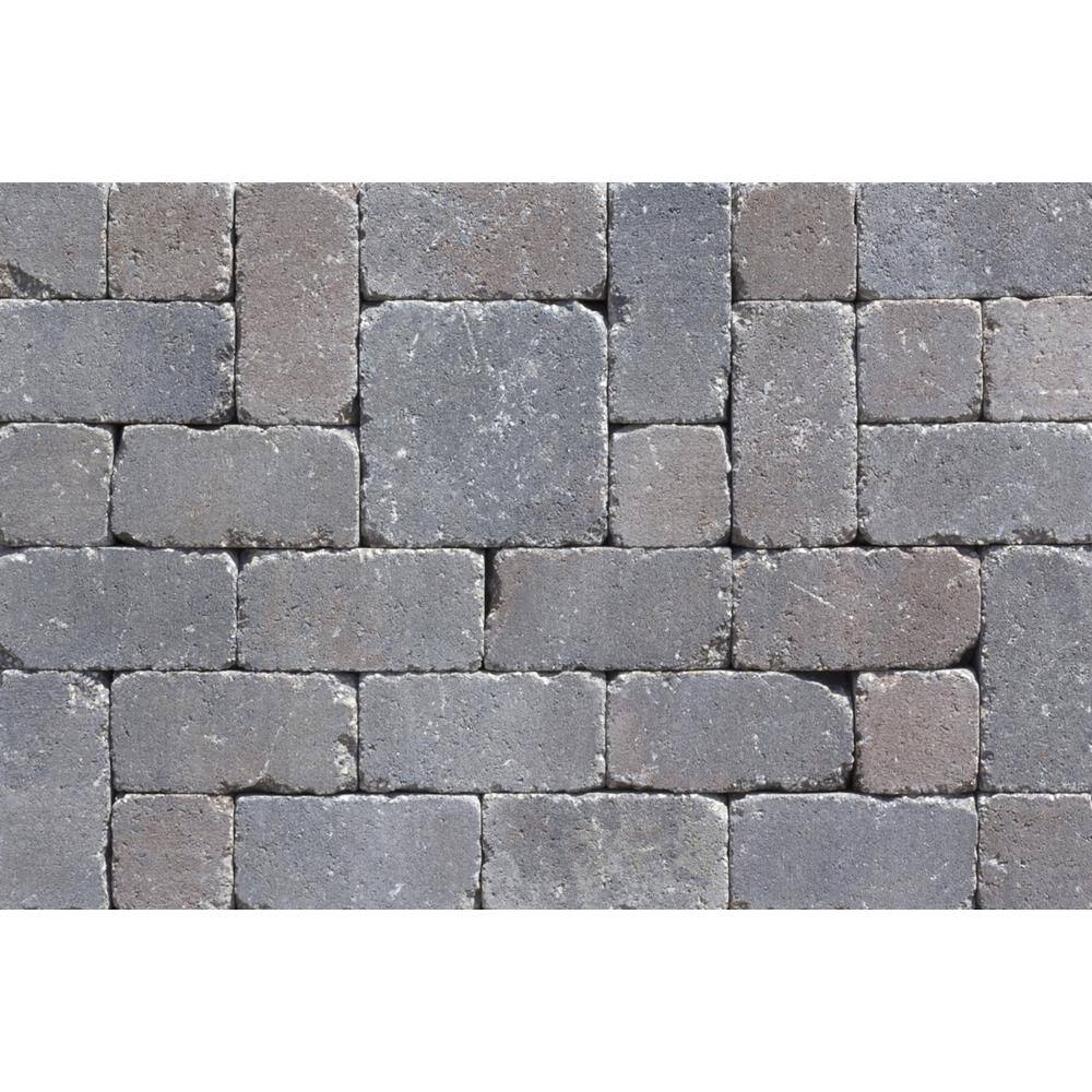 Rockwood Retaining Walls Lakeland I 8 in. L x 12 in. W x 4 in. H Bluestone Tumbled Concrete Garden Wall Block (20-Pieces6.5 sq. ft.pack) 3000180