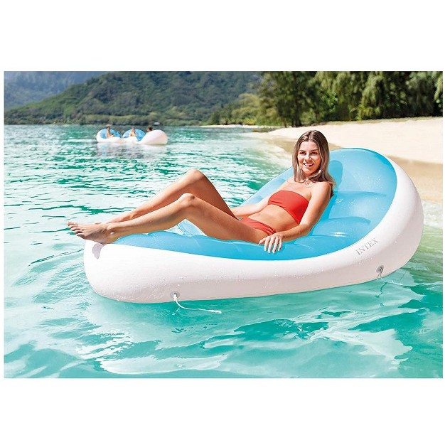 Intex Petal Lounge 76in X 49in Inflatable Floating Pool Float