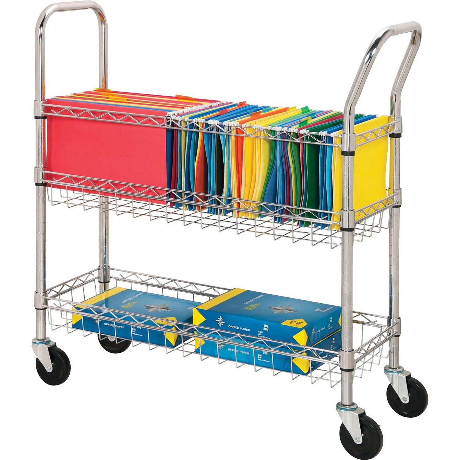 Wire Mail Cart by Lorell LLR84857