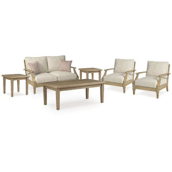 Signature Design by Ashley Clare View Beige 6Piece Outdoor Package