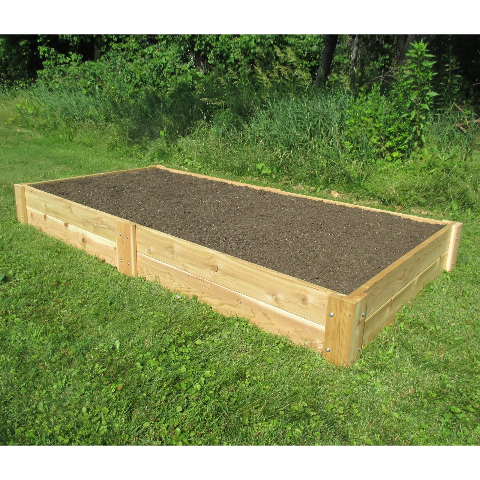 Smart Carts 4x8BedLG 4 x 8 Cedar Garden Raised Bed