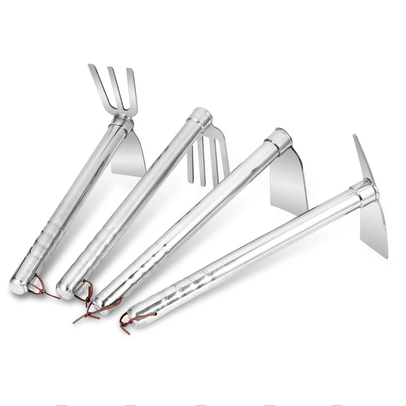 Multifunctional Household Thickened  Stainless Steel  Garden Rake 4PCS Garden Hoe Tool Set