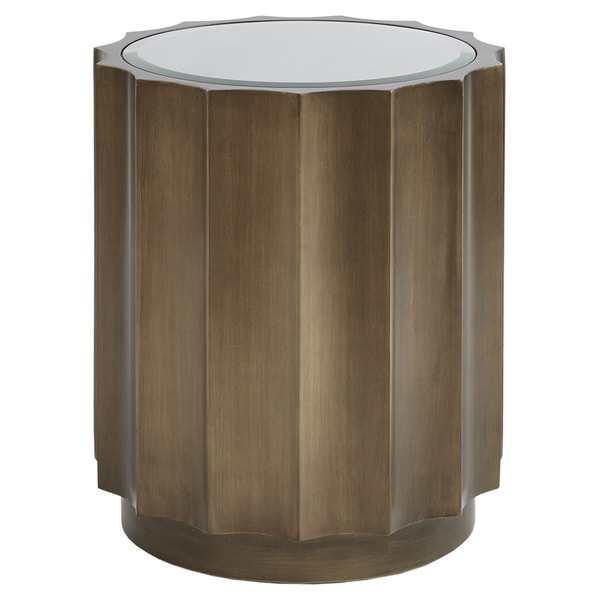 Madison Park Ortega Bronze Round Accent Table