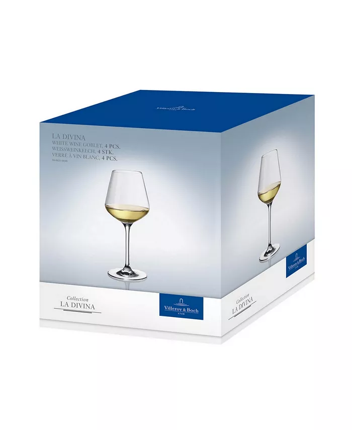 Villeroy and Boch La Divina White Wine Glass Set of 4