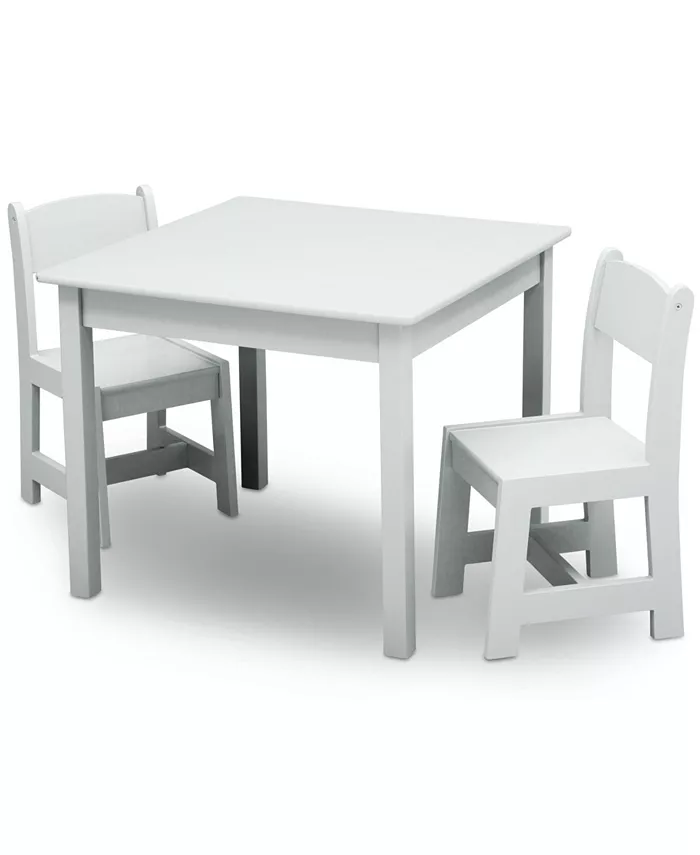 Delta Children Mysize Wood Table and Chairs Set  3 Piece