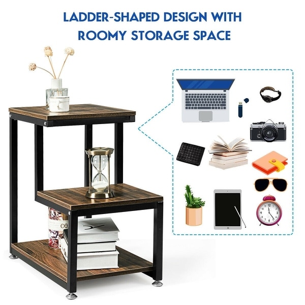 3-Tier Sofa Side Table Night Stand - 24