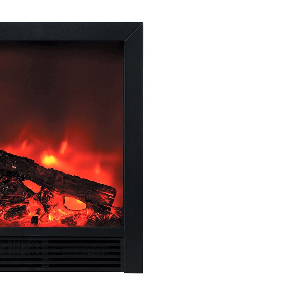 AA Warehousing Blaze Electric Fireplace Insert With 2 speed Heater and Remote