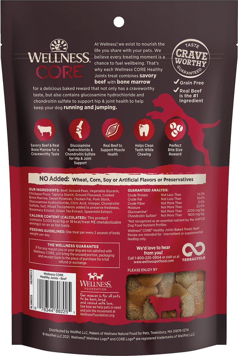 Wellness CORE Healthy Joints Beef Grain-Free Crunchy Dog Treats