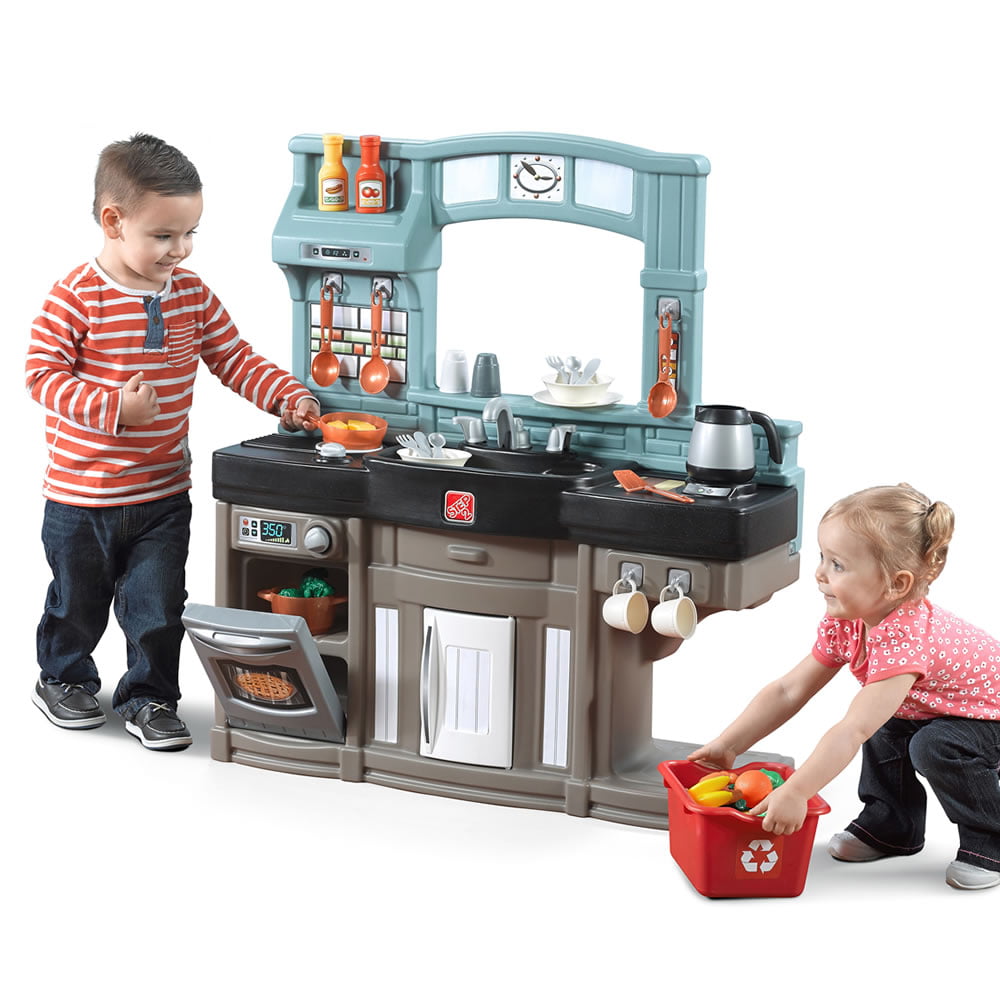 Step2 Pretend Play Kids Best Chef's Toy Cooking Kitchen Set with Accessories